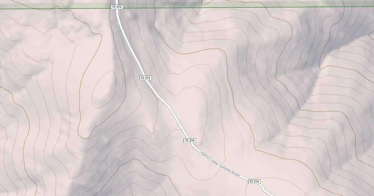 Map preview of HARRIS CREEK SUMMIT