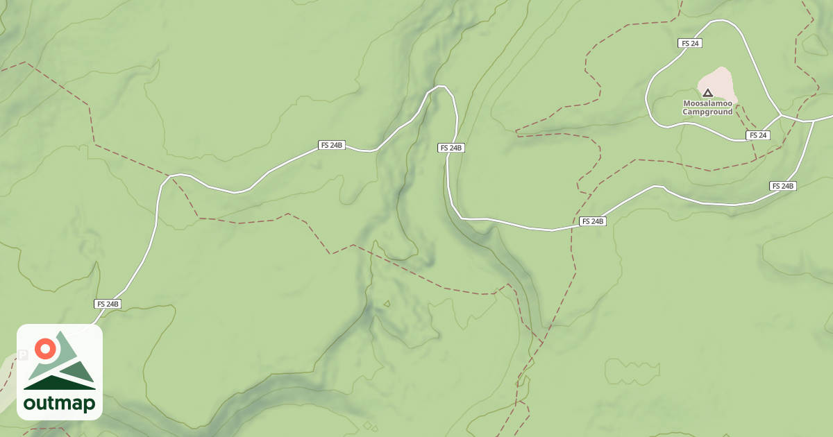 Map of MOOSALAMOO SPUR