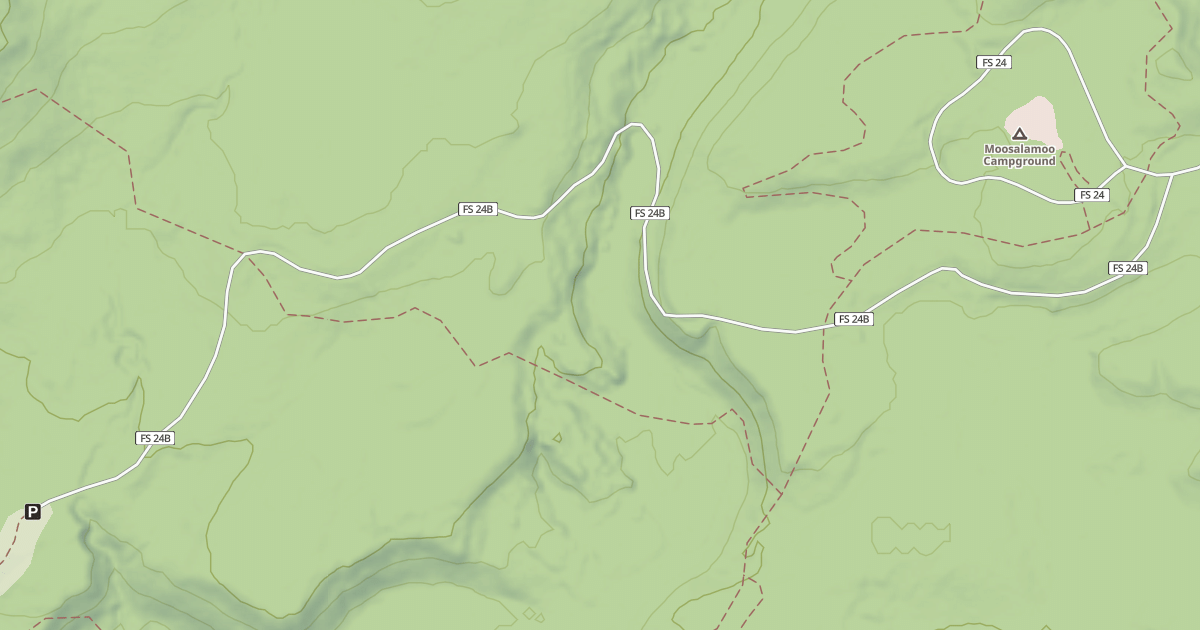 Map preview of MOOSALAMOO SPUR