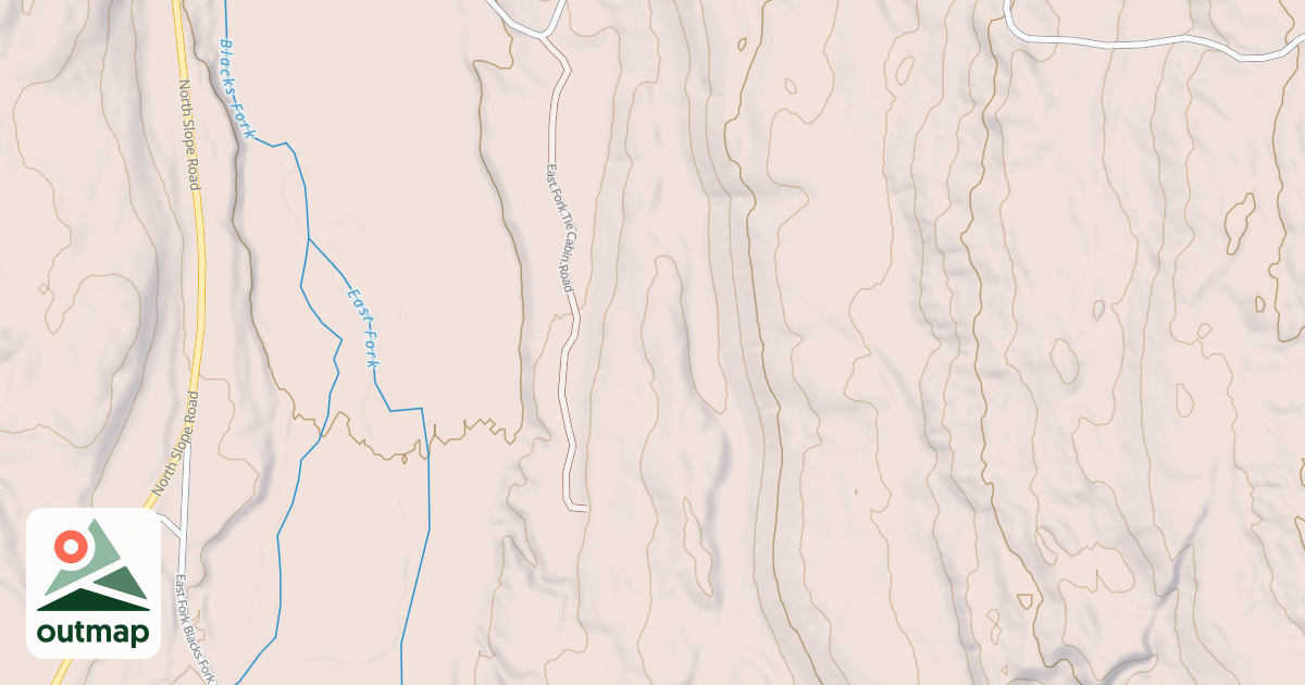 Map of EAST FORK TIE CABIN