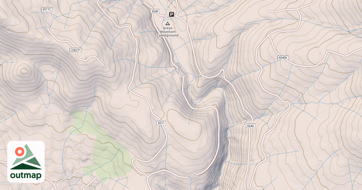 Map of BLUFF ROAD