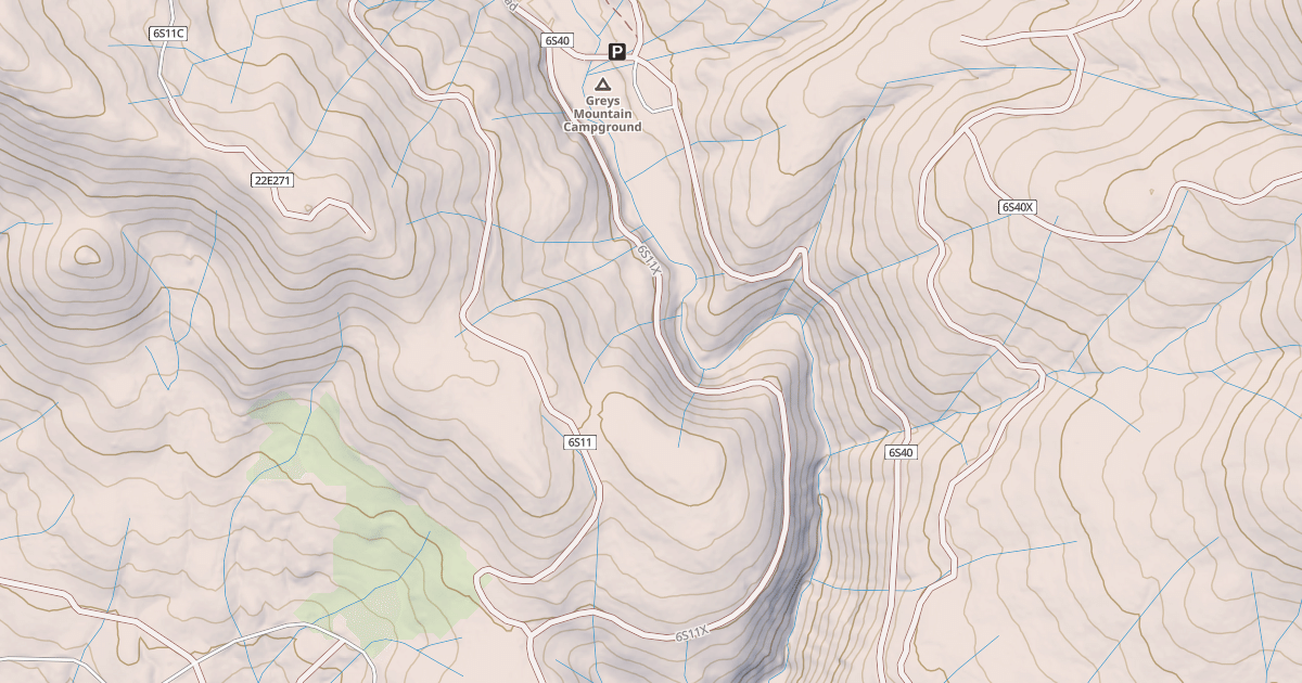 Map preview of BLUFF ROAD