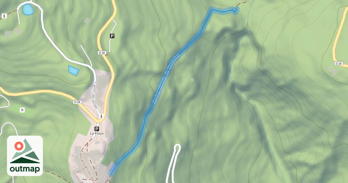 Map of Ancien chemin de Massoins