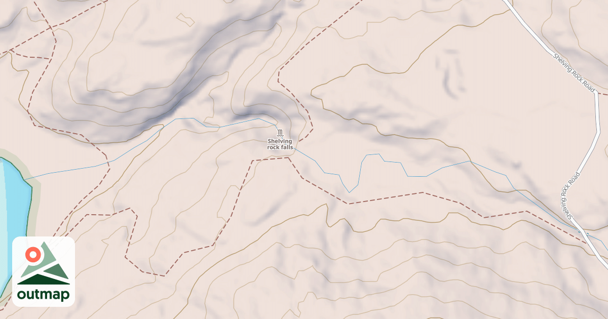 Map of Shelving Rock Bay Trl Network