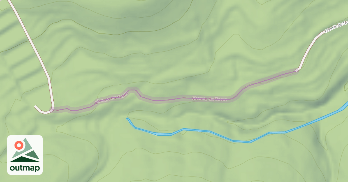 Map of Chemin du Tronc