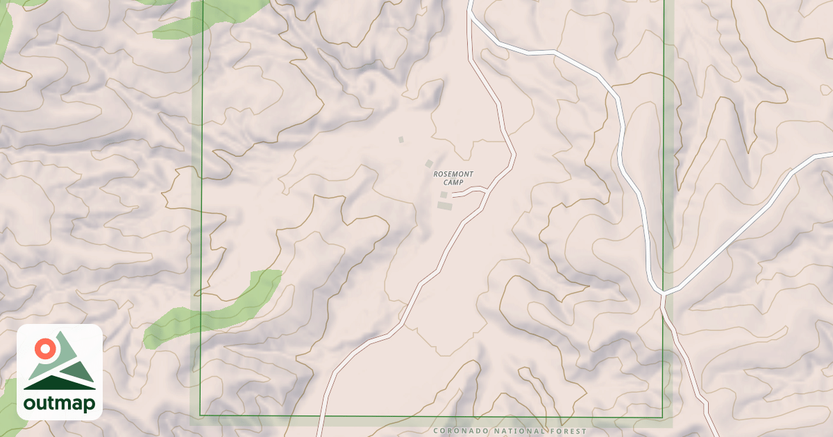 Map of BARREL CANYON