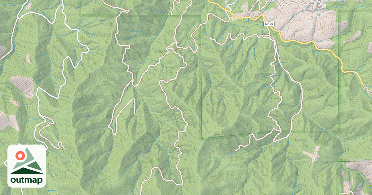 Map of HASKINS GULCH