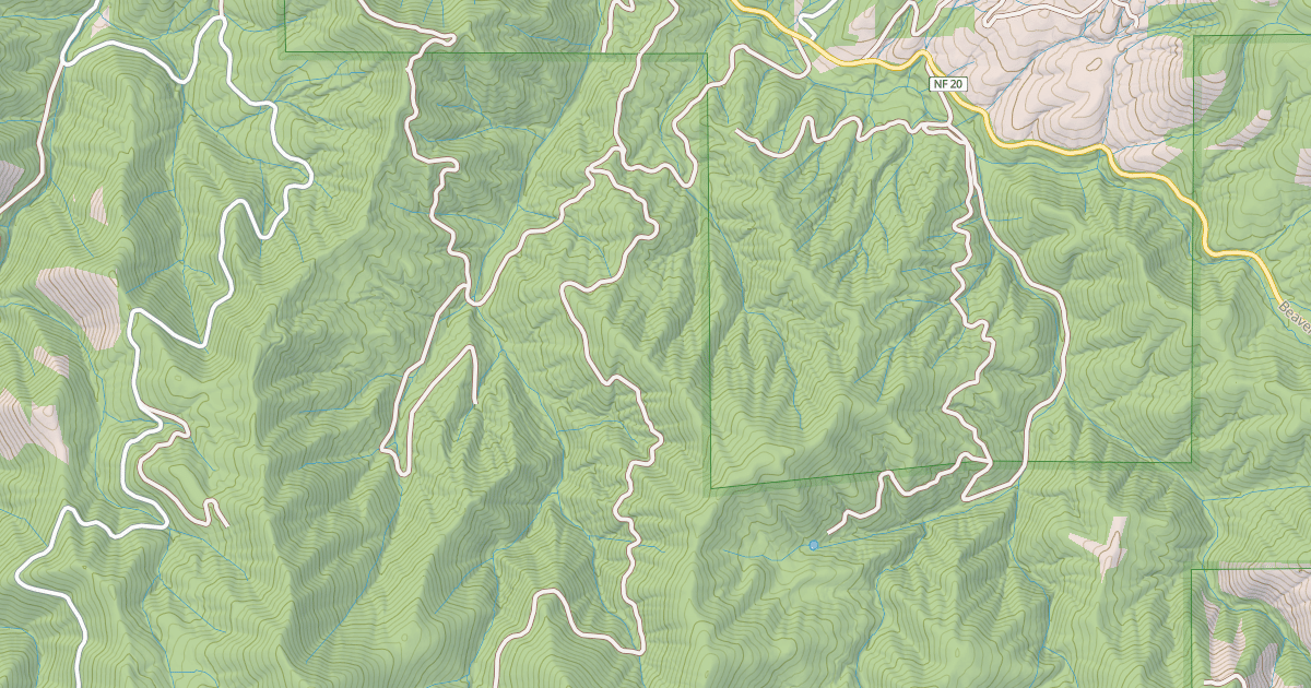 Map preview of HASKINS GULCH