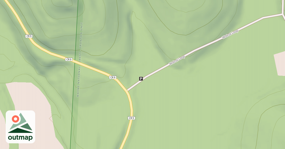 Map of IR WOLCOTT TRAILHEAD