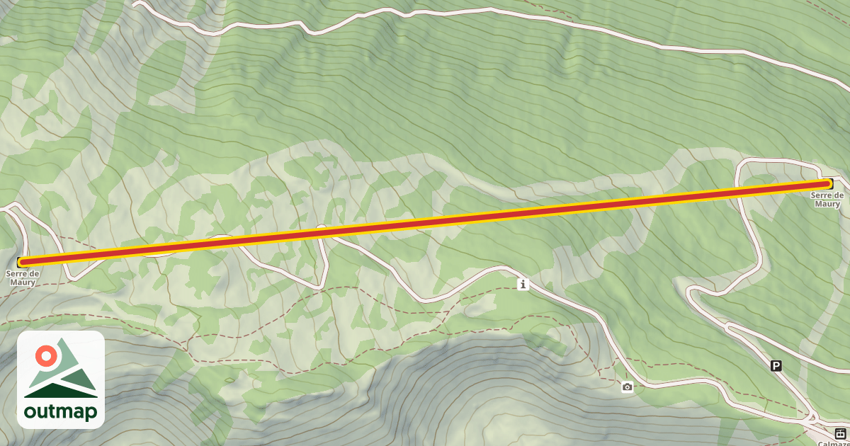 Map of Serre de Maury