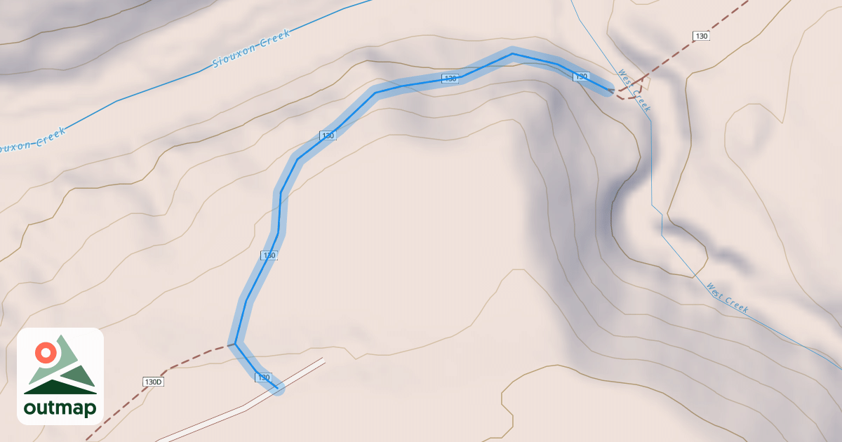 Map of Siouxon Trail #130