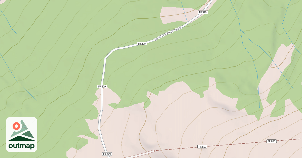 Map of EAST FORK PINOS