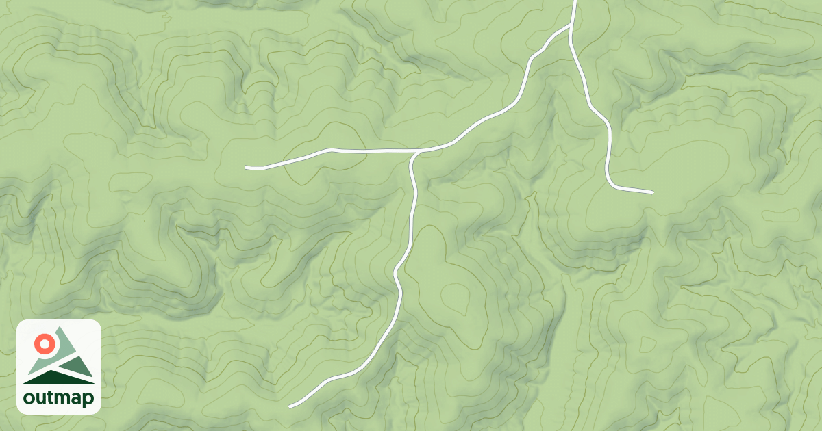 Map of CAVE FORK SPUR B
