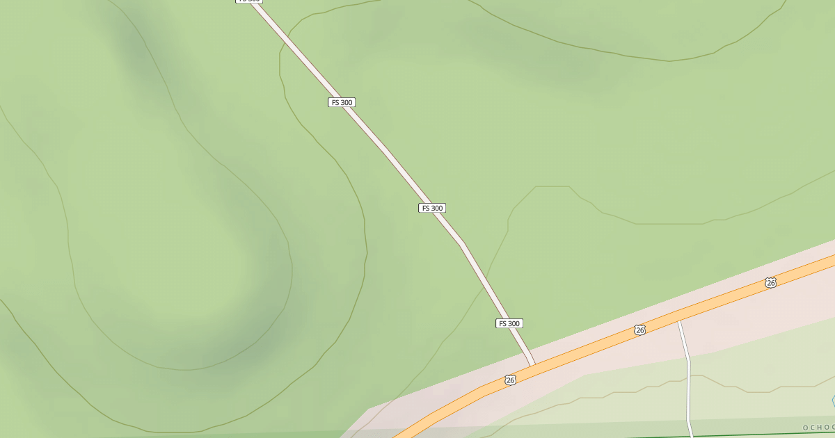 Map preview of USFS Motor Vehicle Use Map Roads {061654FD-CF4C-4F13-8E80-16DF686DD8CD}