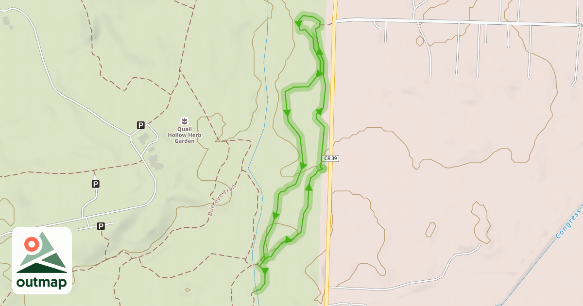 Map of Mountain Bike Trail
