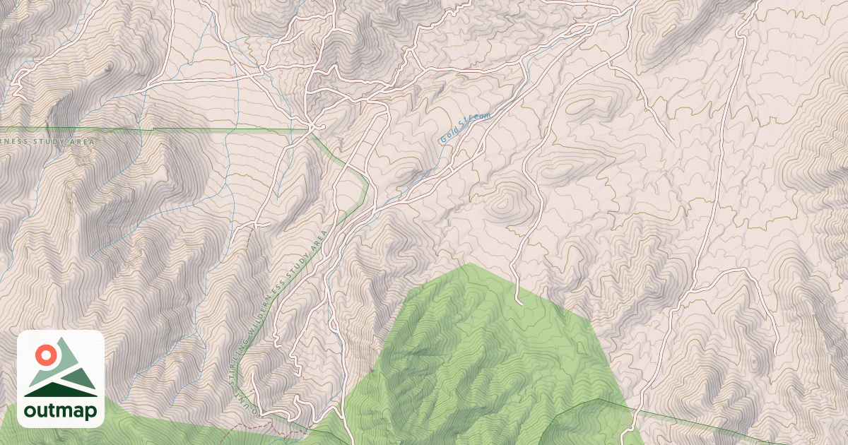 Map of GOLD SPRING ROAD