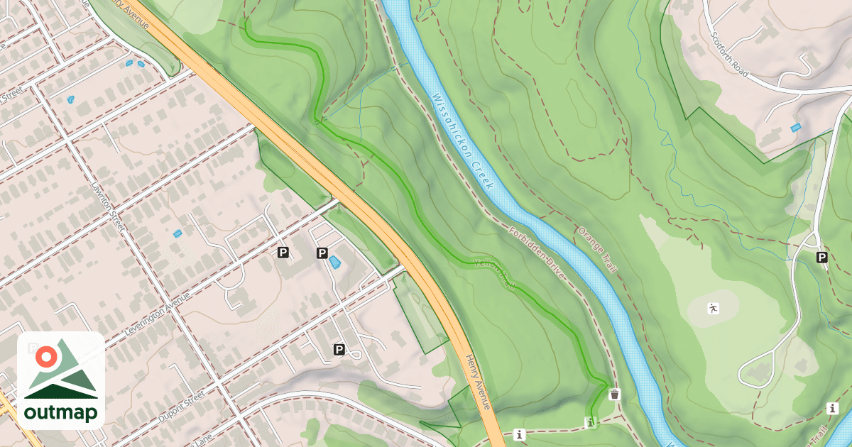 Map of Yellow Trail