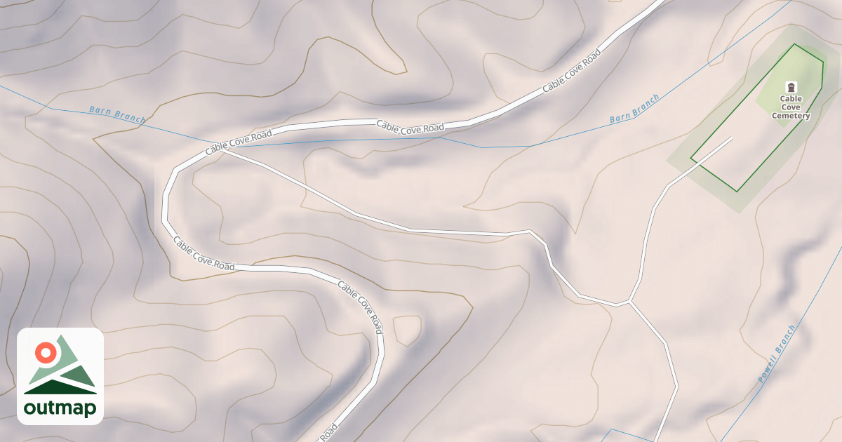 Map of POWELL BR.