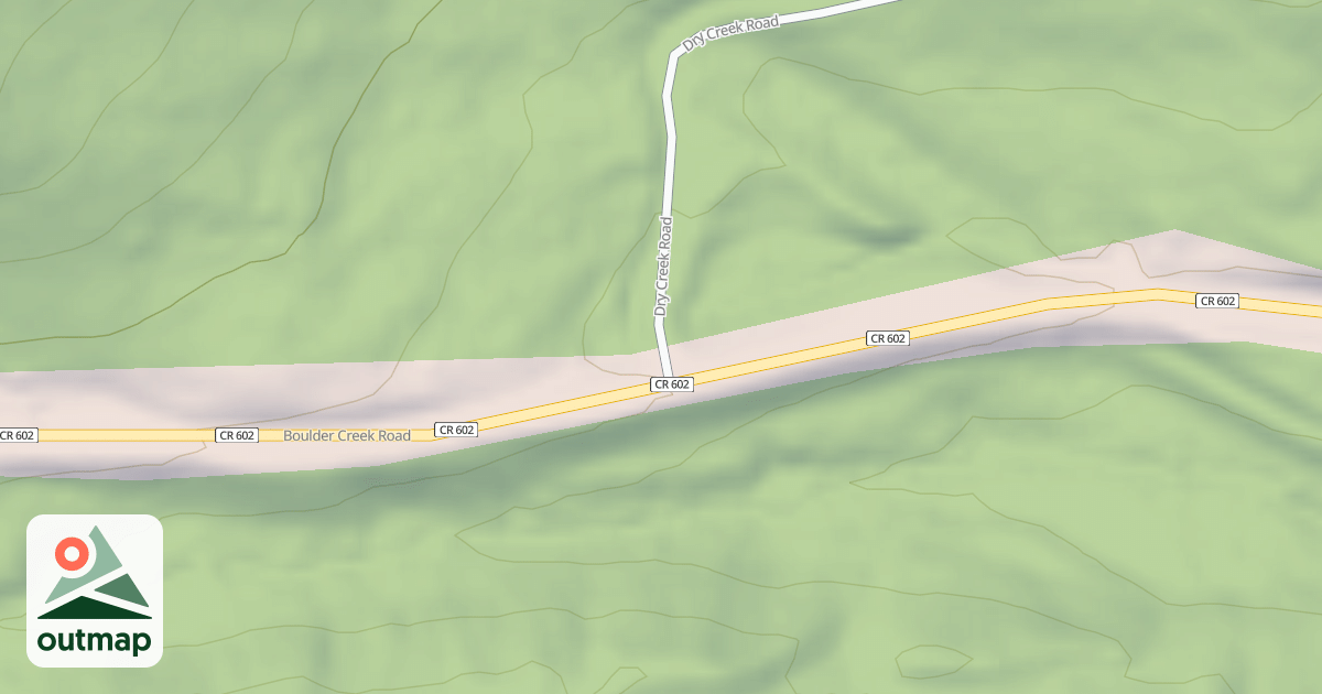 Map of DRY CREEK