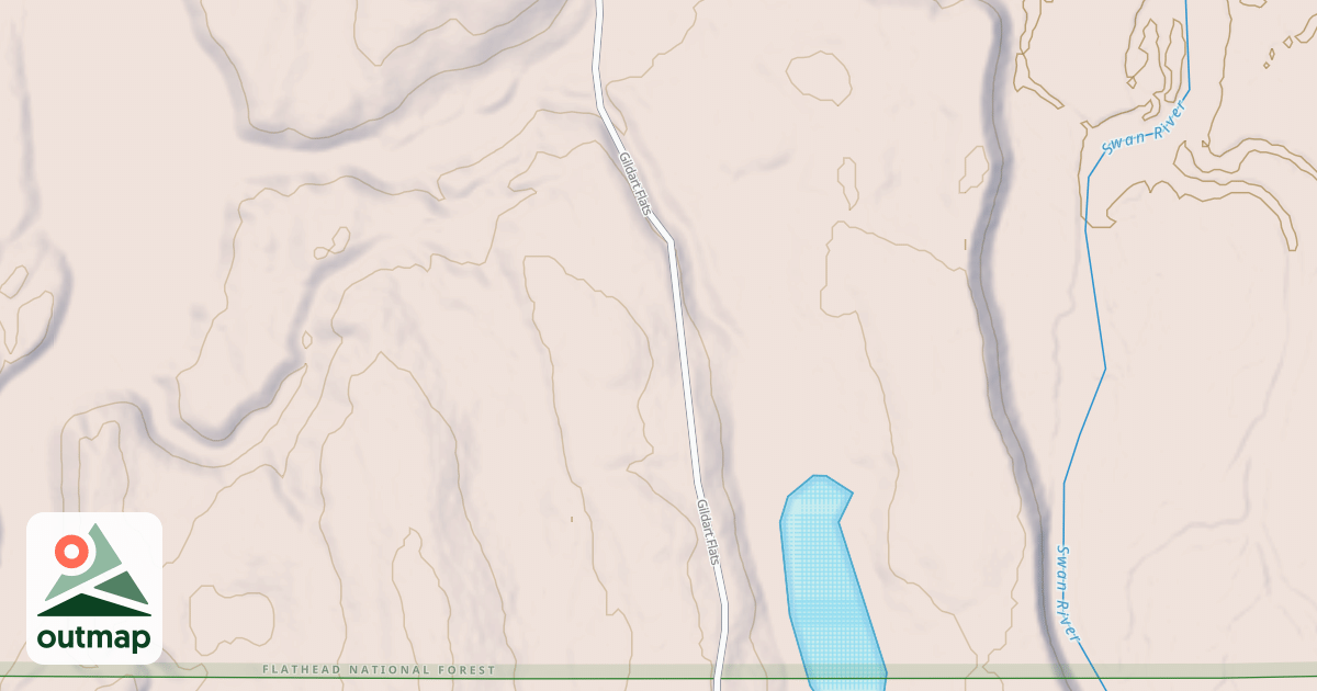 Map of GILDART FLATS