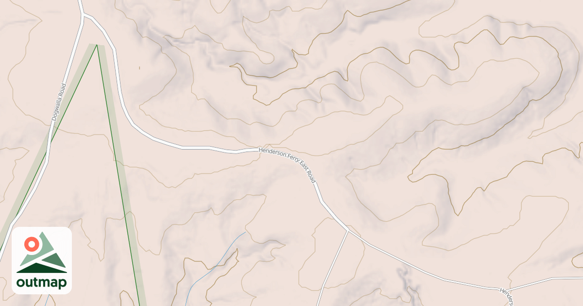 Map of HENDERSONS FERRY