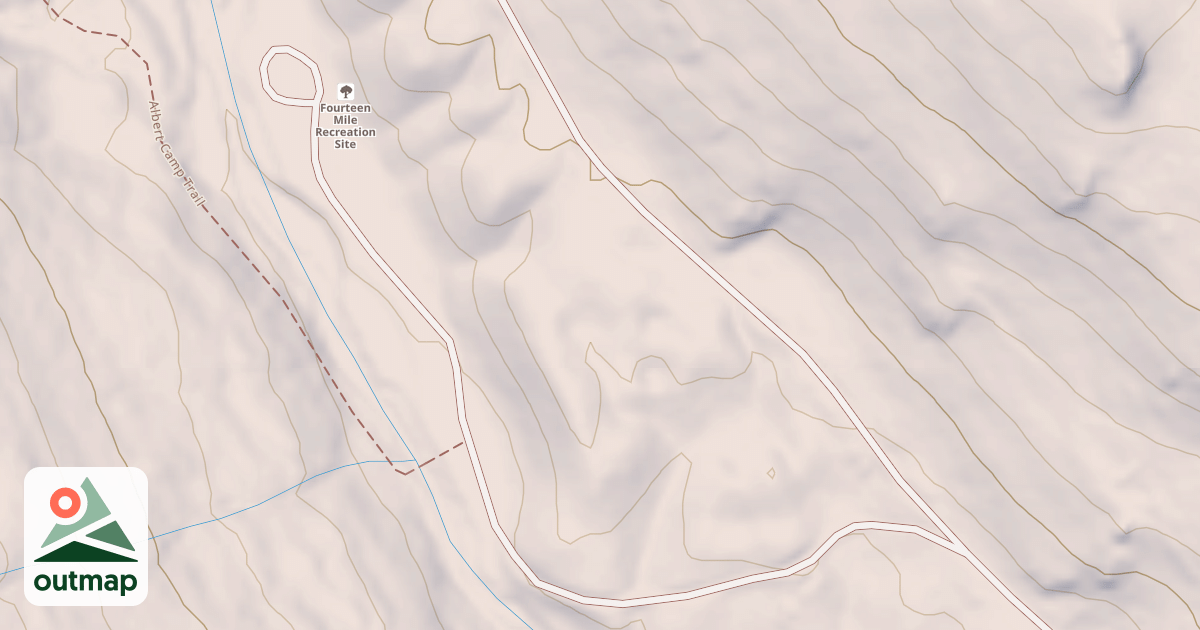 Map of 14 MILE CG