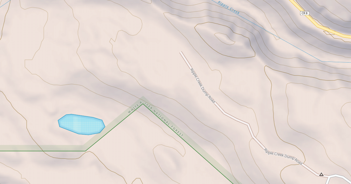 Map preview of RIPPLE CREEK DUMP ROAD