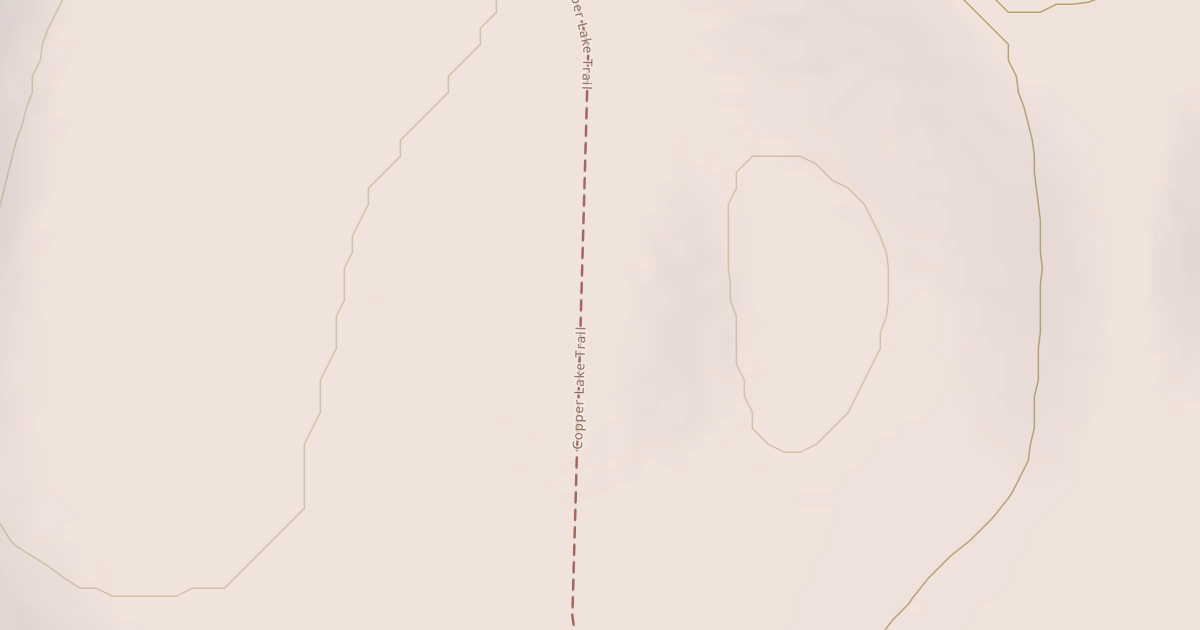Map preview of Copper Lake Trail