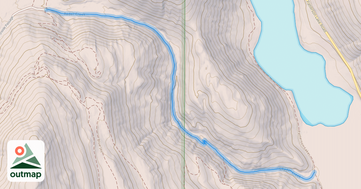 Map of Rader Creek