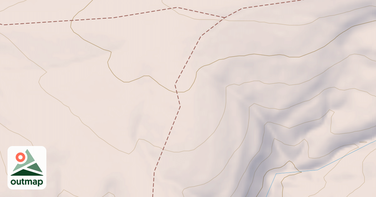 Map of Mg Gap Hollow Spur South