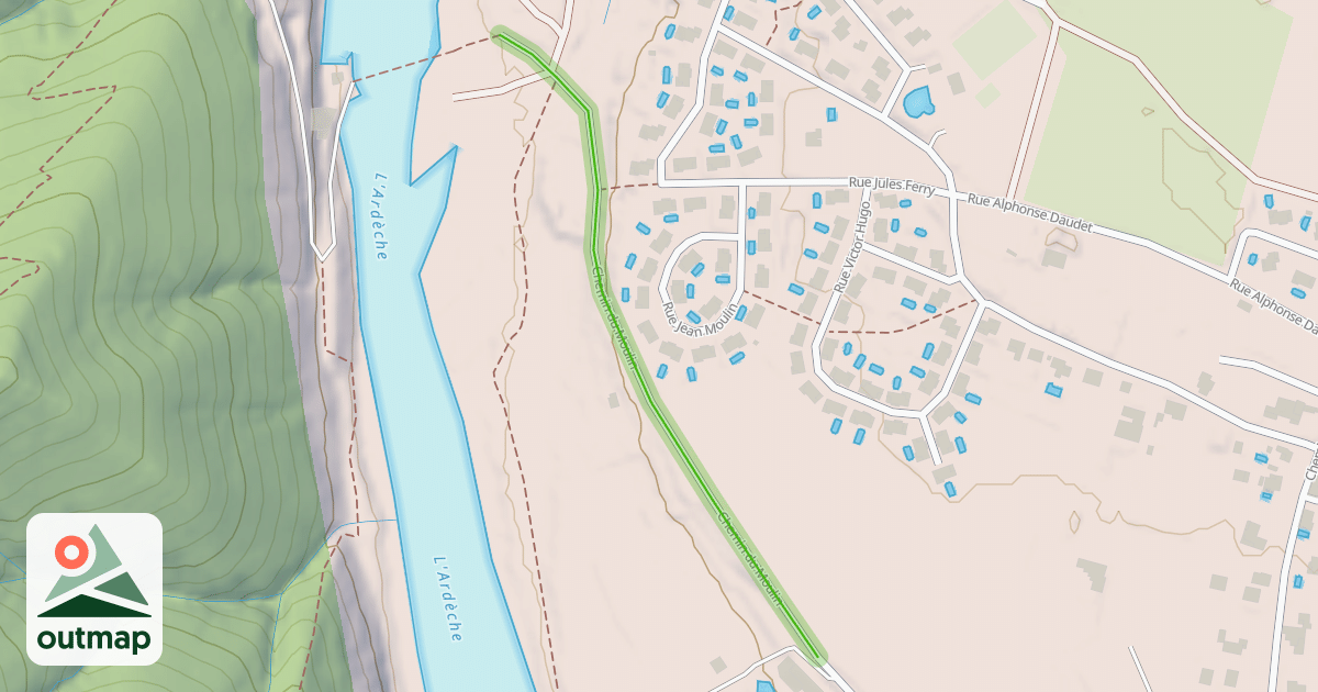 Map of Chemin du Moulin