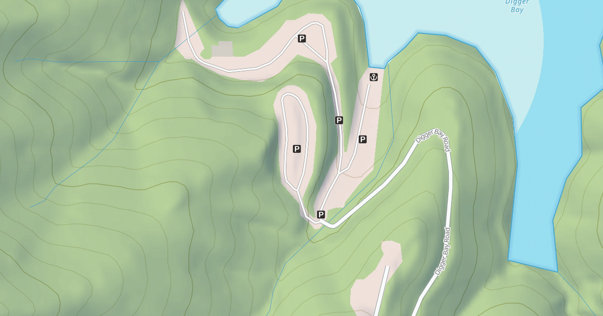Map preview of DIGGER UPPER PARKING LOT
