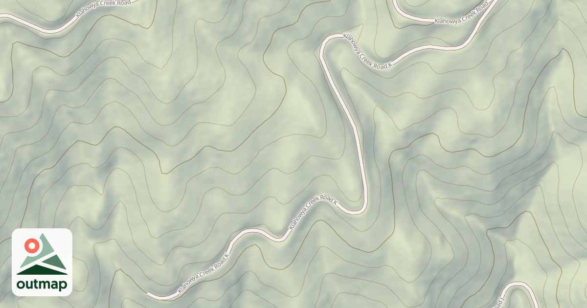 Map of KLAHOWYA CREEK K