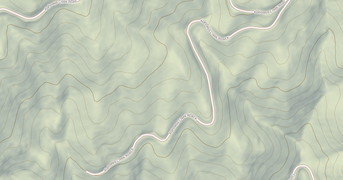 Map preview of KLAHOWYA CREEK K