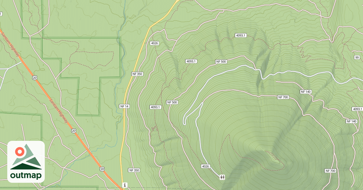 Map of USFS Motor Vehicle Use Map Roads {3D4C3526-A1E2-4ACE-A64A-141494A345AB}