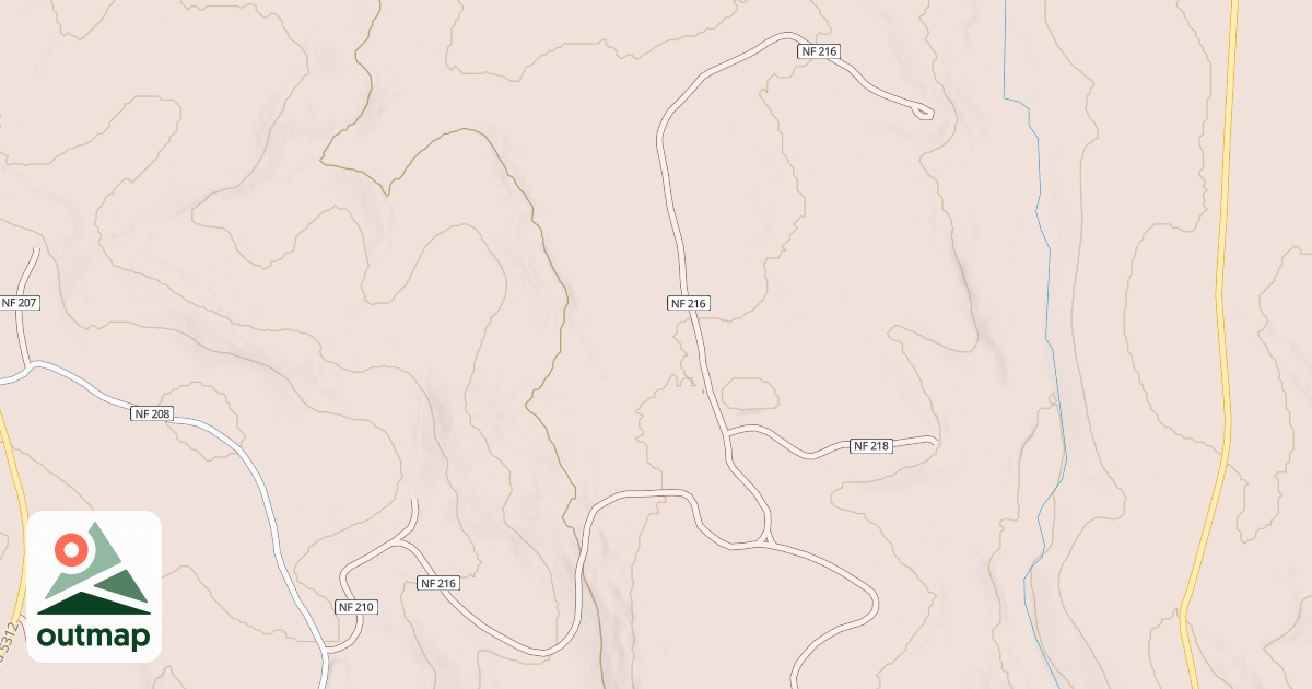 Map of USFS Motor Vehicle Use Map Roads {B4007236-EF6A-4801-B242-C5BAD702B422}