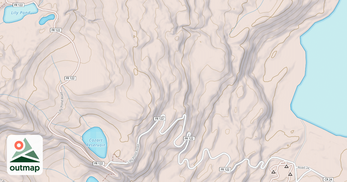 Map of LILLY POND