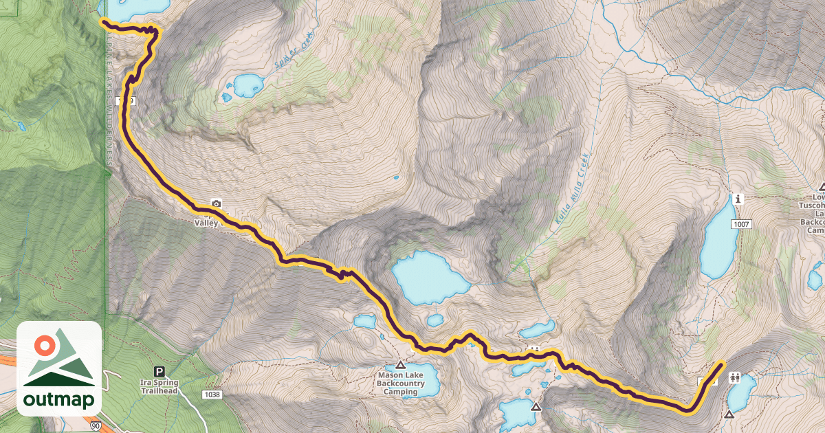 Map of Mount Defiance Trail
