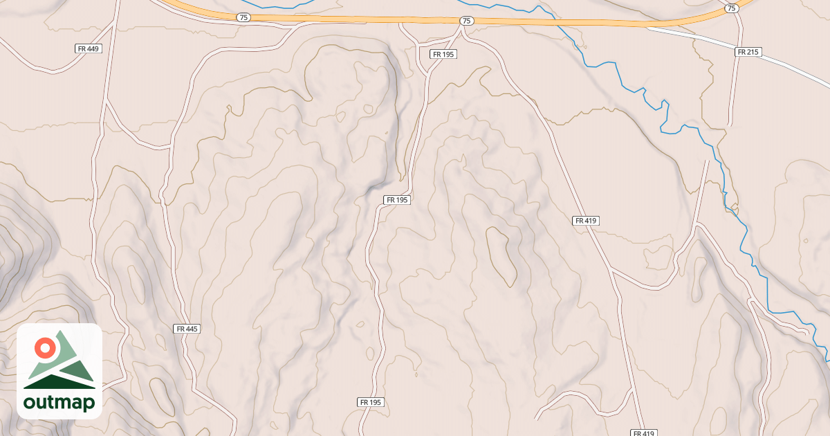 Map of FRENCHMAN CR