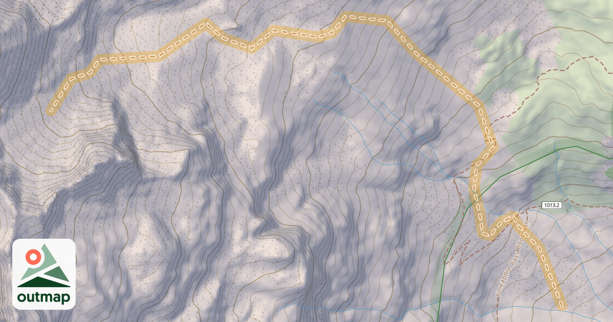 Map of Chair Peak Ski Tour