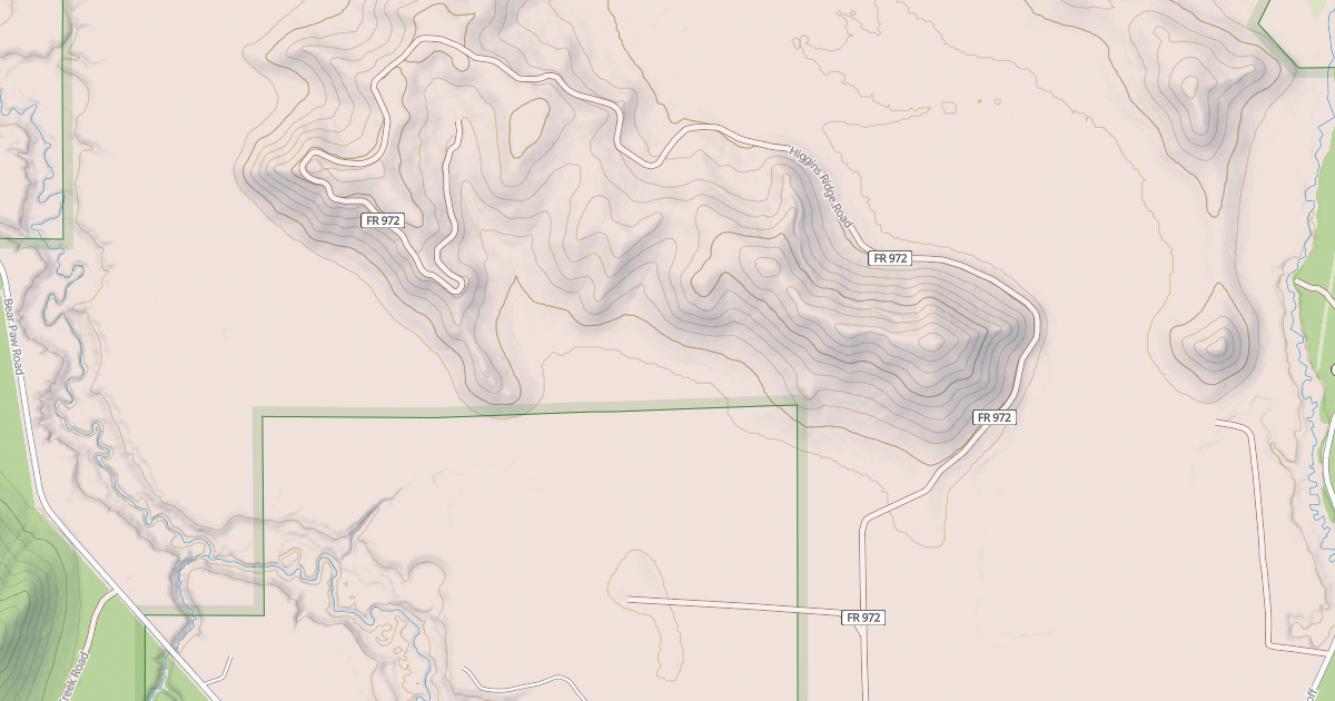 Map preview of HIGGINS RIDGE