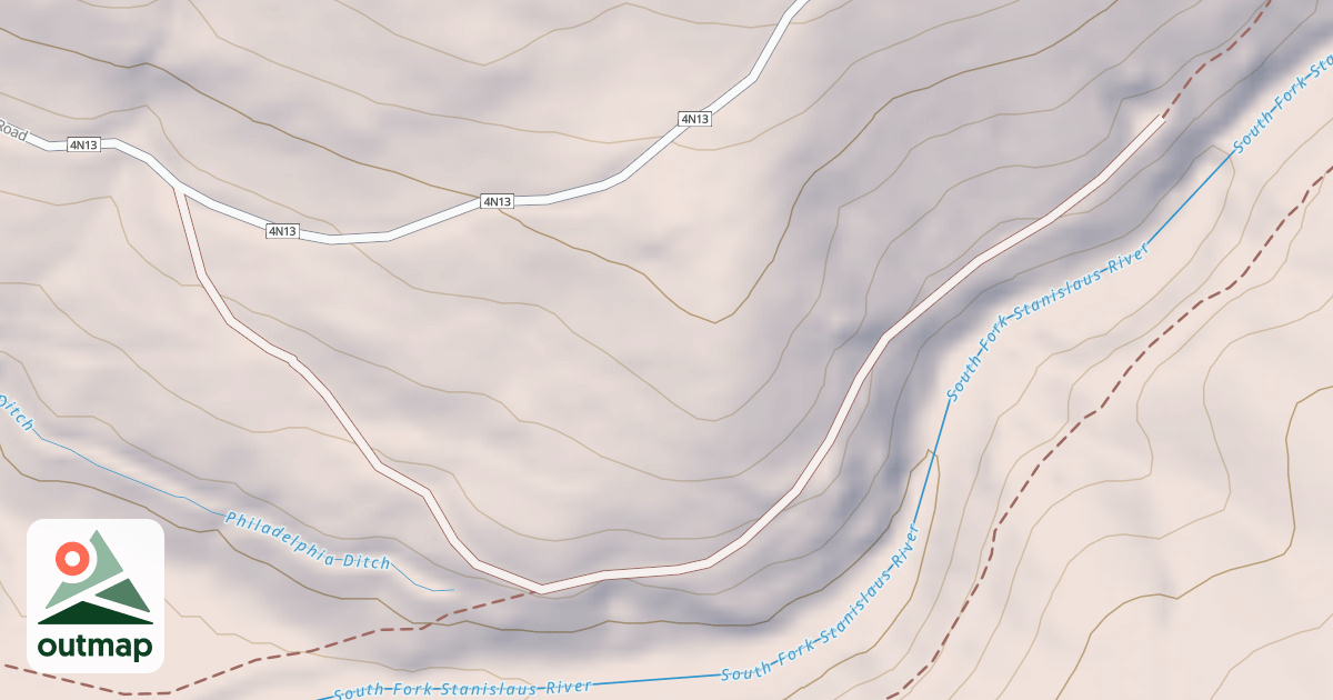 Map of USFS Motor Vehicle Use Map Trails 244103010602