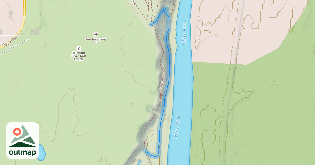 Map of WInding River