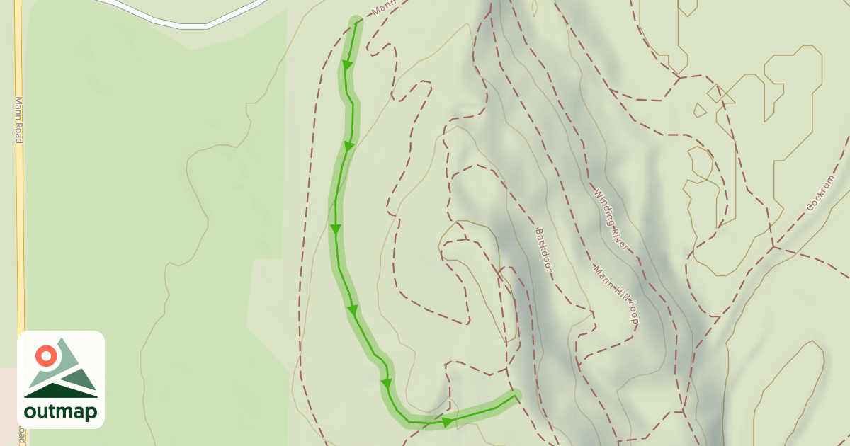 Map of Mann Summit East
