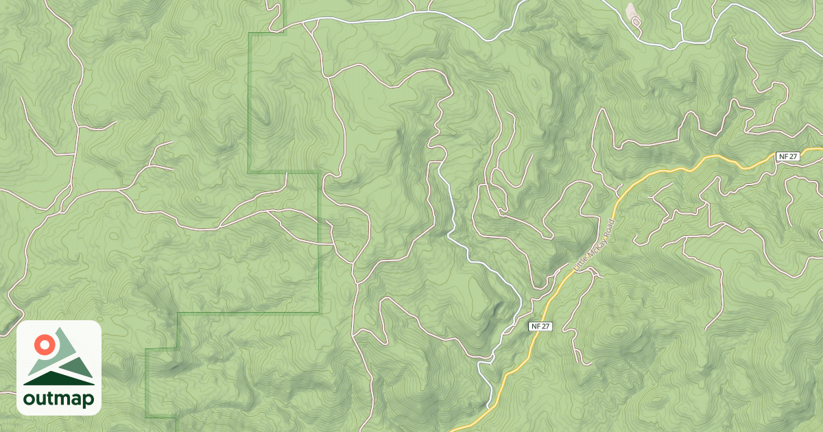 Map of USFS Motor Vehicle Use Map Roads {7AEDFA7C-DA41-4EEA-B7B0-324847ADE3CC}