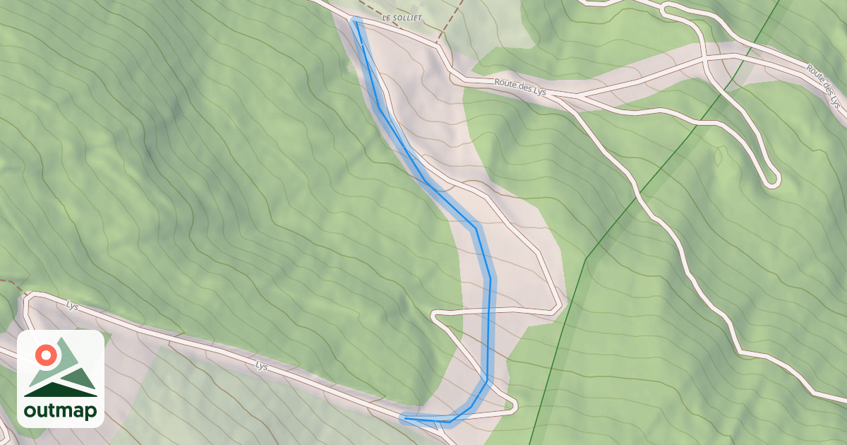 Map of Aiguille Rouge