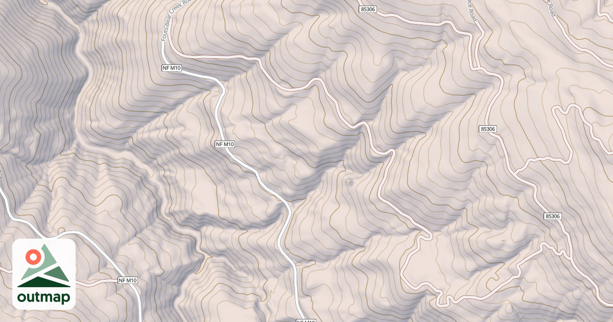 Map of SOUTH FK STONY EAST