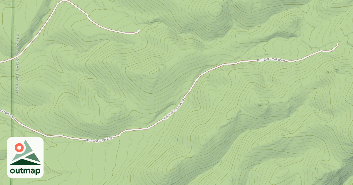 Map of BIG TWIST CREEK