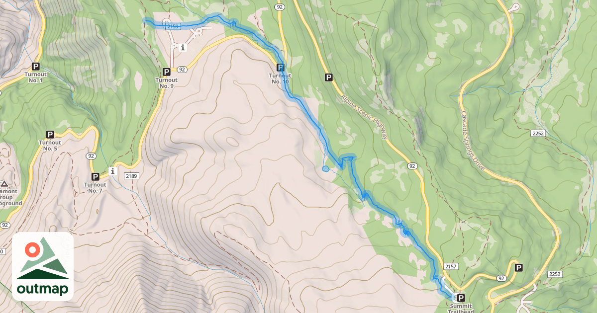 Map of Willow Hollow Trail