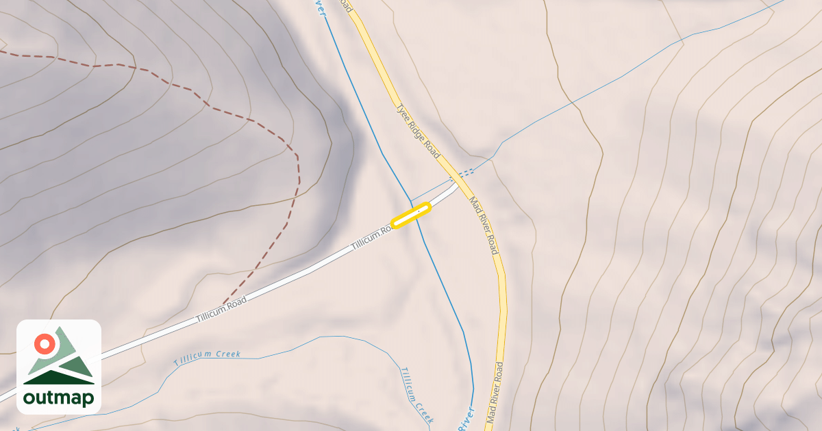 Map of Tillicum Road